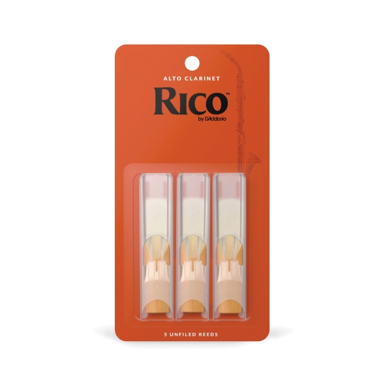 Immagine di Rico by D'Addario - Ance per clarinetto alto, durezza 3; confezione da 3