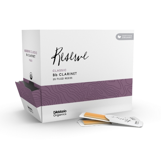 Immagine di Ance D'Addario Organic Reserve Classic per clarinetto in Sib, durezza 3,0, custodie singole, confezione da 25