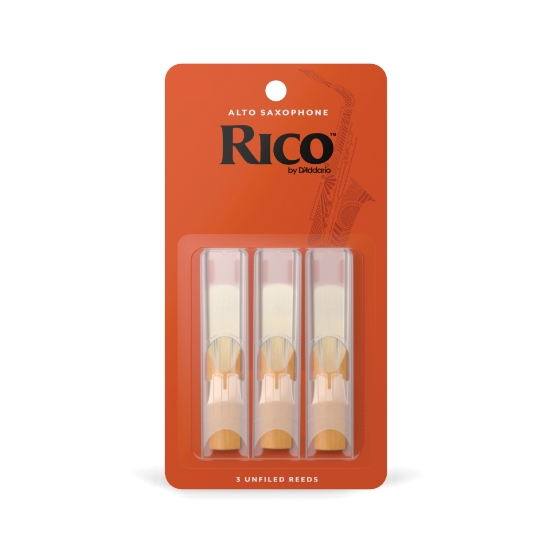 Immagine di Confezione da 3 ance Rico per sassofono contralto, durezza 3,0
