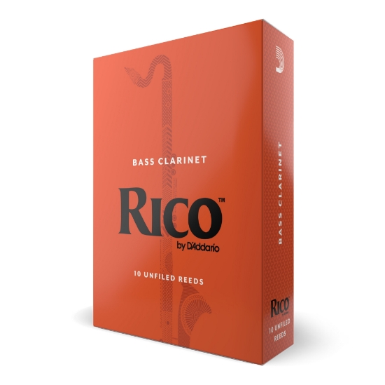 Immagine di Confezione da 10 ance Rico per clarinetto basso, durezza 3,5