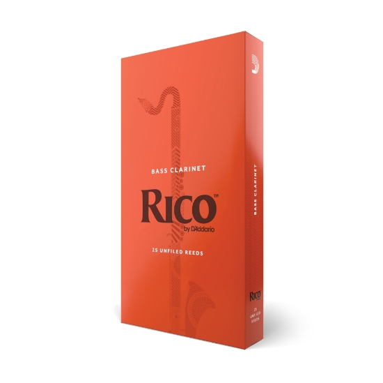 Immagine di Confezione da 25 ance Rico per clarinetto basso, durezza 2,0