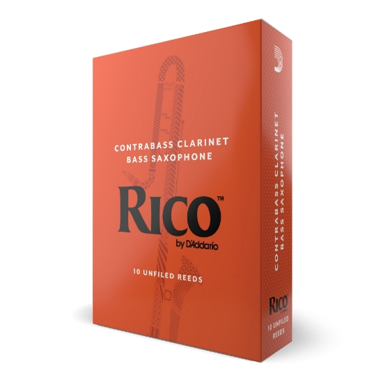 Immagine di Confezione da 10 ance Rico per clarinetto contrabbasso, durezza 3,0