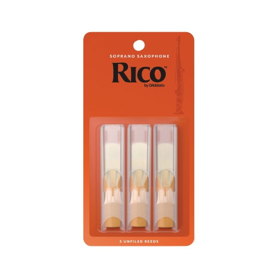 Immagine di Confezione da 3 ance Rico per sassofono soprano, durezza 2,5
