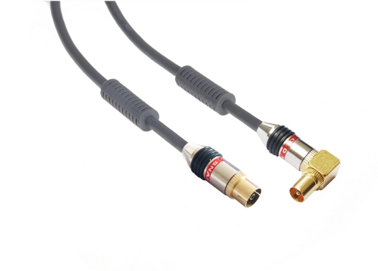 Immagine di BOX CAVO ANT.GOLD M.90°/F DOP.SCH.+