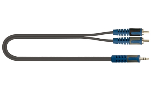 Immagine di QUIKLOK - Cavo adattatore mt 2 mini Jack - 2 RCA
