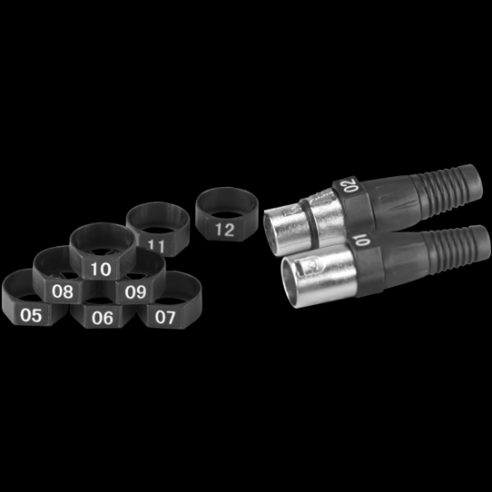 Immagine di Anelli numerati in nylon, numeri 1-4