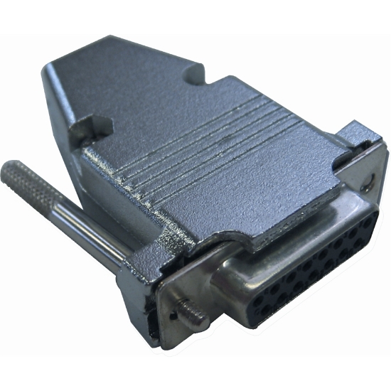 Immagine di QUIKLOK - D/SUB 15F Connettore D-Sub 15 Poli femmina con calotta in ferro