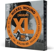 Immagine di D'ADDARIO - 3 PZ PROPACK EXL110 REGULAR LIGHT