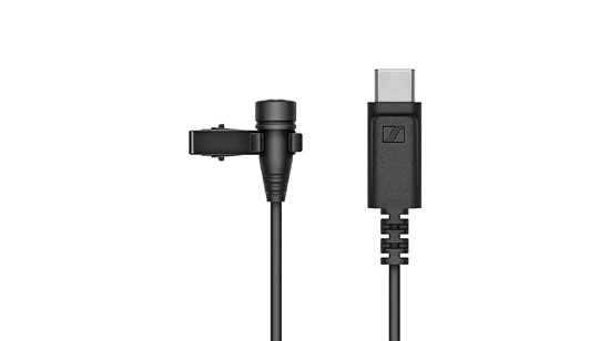 Immagine di SENNHEISER- microfono lavalier omnidirezionale a morsetto con connettore USB-C per PC e dispositivi mobili XSLAVUSB-C