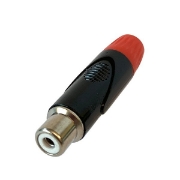 Immagine di CONNETTORE RCA FEMMINA. COLORE ROSSO
