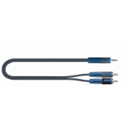 Immagine di QUIKLOK - Cavo adattatore mt 2 mini Jack - 2 RCA