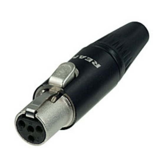 Immagine di REAN RT4FC-B Tiny XLR - Mini XLR 4
poli femmina