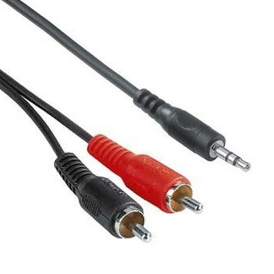 Immagine di Cavo audio jack 3,5 stereo-2 spina rca 1,5mt YEZZR150