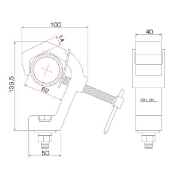 Immagine di ZZIPP - Staffa con placca protettrice 30/50mm portata 250kg