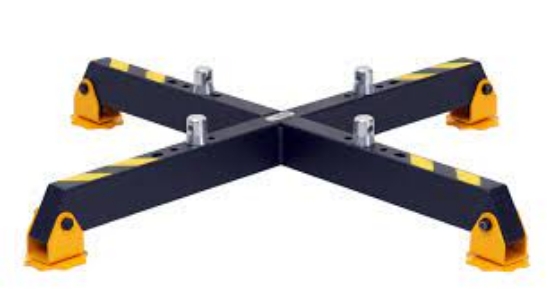 Immagine di Base torre universale fissa in acciaio per truss 25x25 30x30 40x40 COL. NEROSABLE BST2540FS