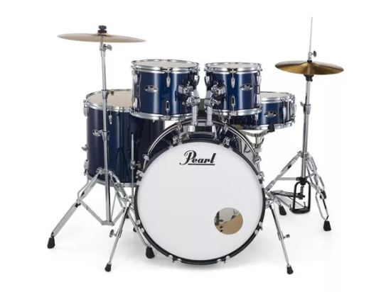 Immagine di PEARL - Batteria acustica Blue Metallic  piatti sabian RS525SC/C743