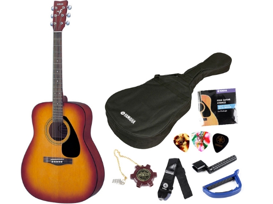 Immagine di YAMAHA - KIT CHITARRA ACUSTICA TOBACCO BROWN SUNBURST CON ACCESSORI F310P-TBS